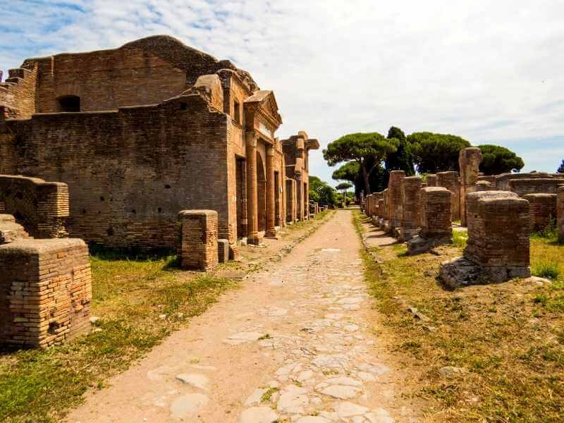 Römische Ruine in Ostia Antica