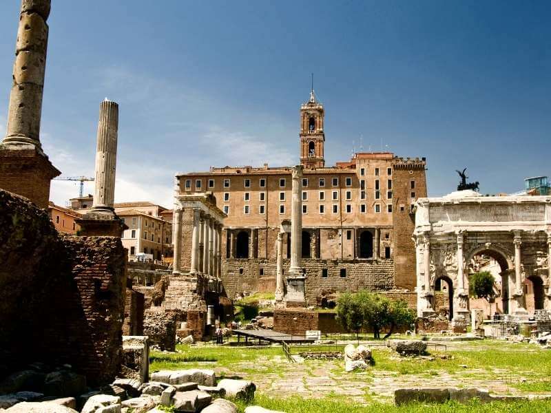 Ausgrabungen am Forum Romanum Rom