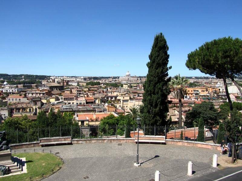 Aussichtspunkt nahe Villa Borghese