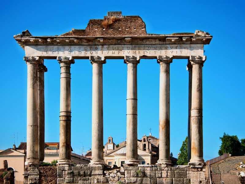 Tempel des Saturn Eintritt Forum Romanum