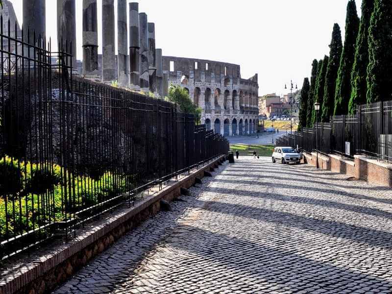 Via Scara zwischen Forum Romanum Kolosseum