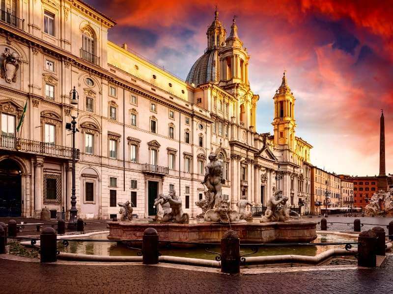 Beliebteste Plätze in Rom Italien