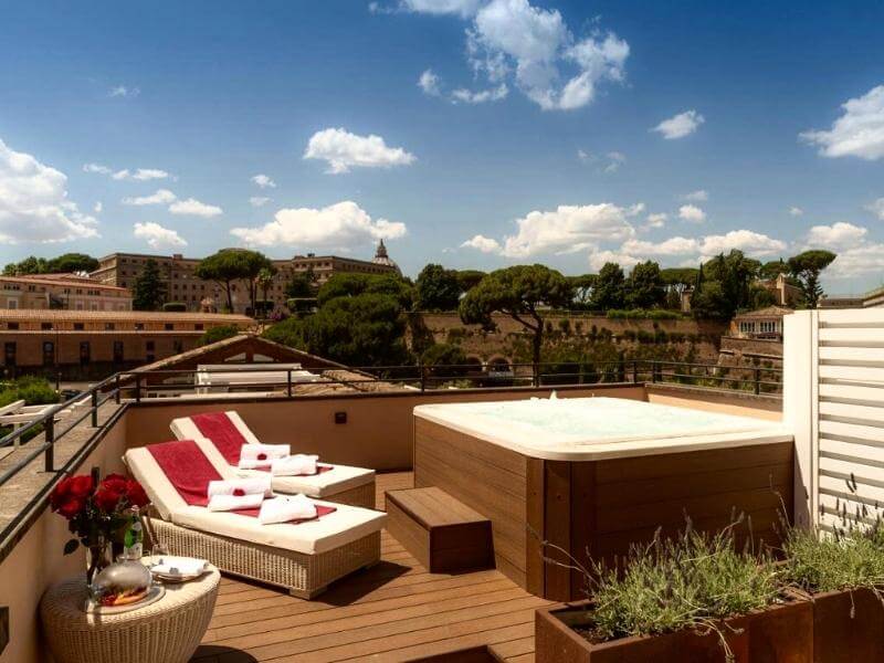 5 Sterne Hotel mit Whirlpool Rom - Villa Agrippina Gran Meliá