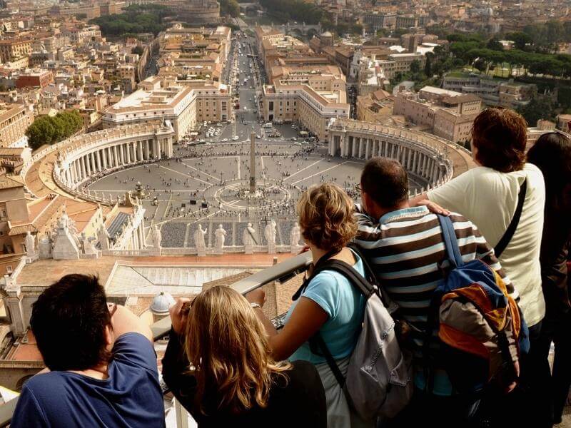 Aussicht Petersdom Kuppel Vatikan