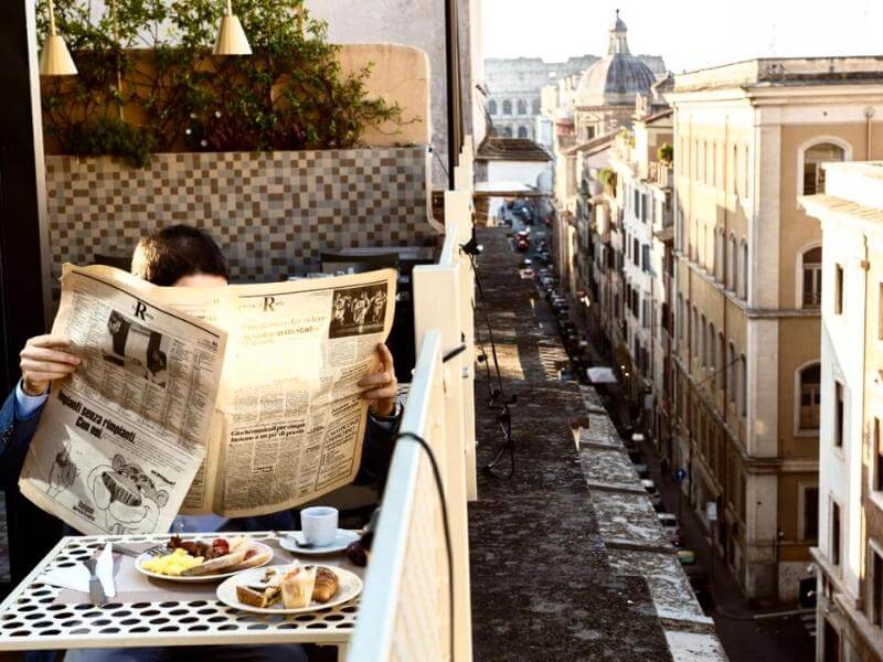 Condominio Hotel in Rom mit Dachterrasse und Frühstück