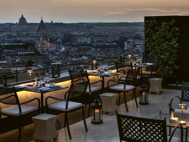 Hotel in Rom mit Dachterrasse und Frühstück