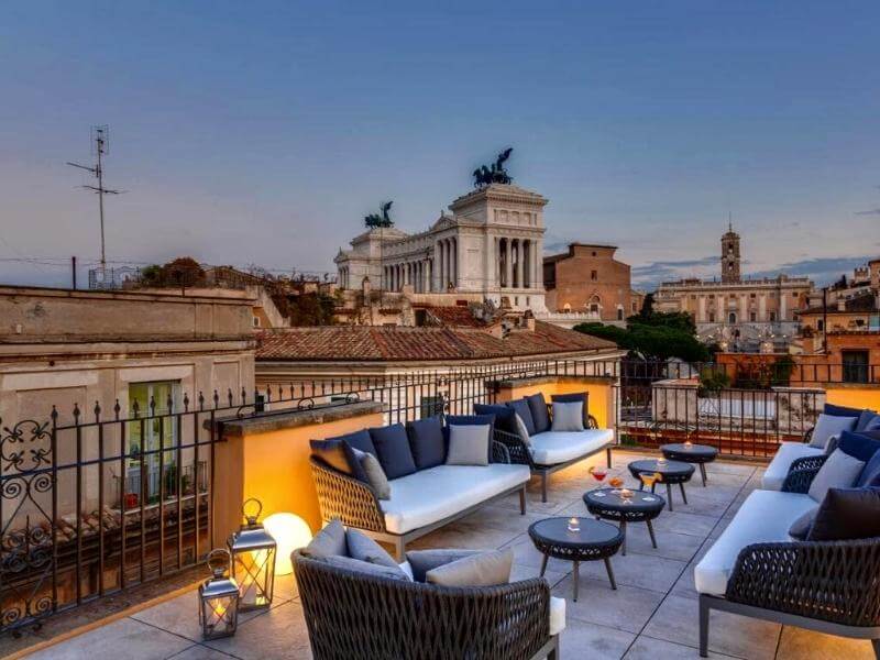 Otivm Hotel in Rom mit Dachterrasse