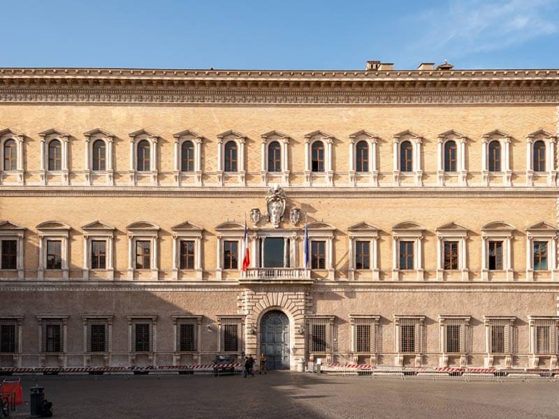 Palazzo-Farnese-Rom-Außenansicht