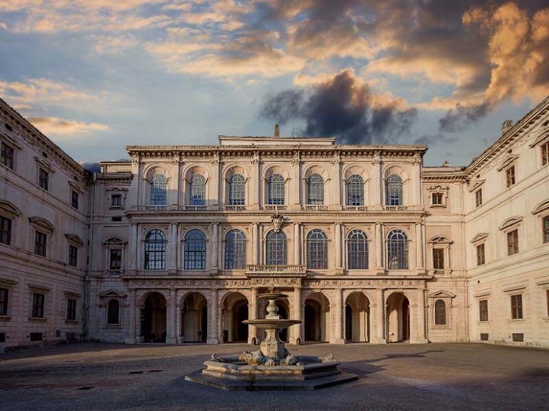 Palazzo Barberini in Rom Außenfassade