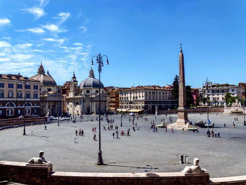 Roms Piazza del Popolo in Italien