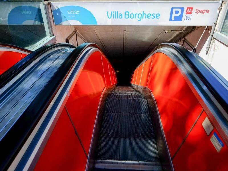 Metro Haltestelle Villa Borghese Rom