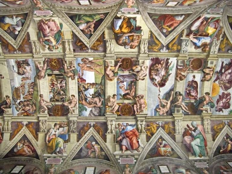 Decken Fresken in der Sixtinischen Kapelle
