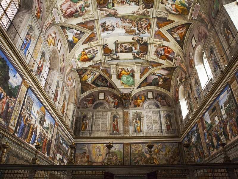 Die Sixtinische Kapelle in den Vatikanischen Museen