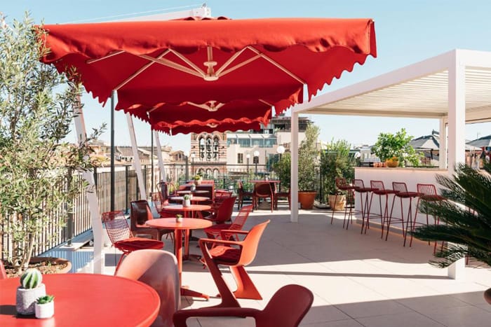 Dachterrasse-Ruby-Giulia-Hotel-Rom-Nähe-Bahnhof-Termini