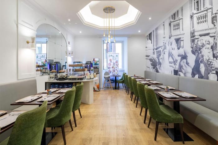 Frühstück-im-B&B-Hotel-Roma-Italia-Viminale