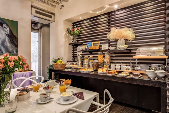 Frühstück-im-Trevi-Beau-Boutique-Hotel-Rom