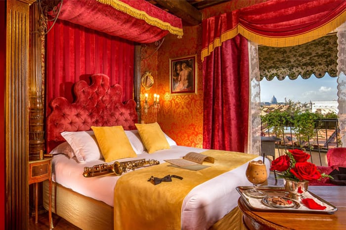 Zimmer-im-Hotel-Campo-de'-Fiori-in-Rom